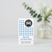 Vernieuwend Creative Blue Water Druppels Auto Wash Visitekaartje (Staand voorkant)