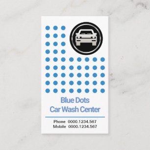 Vernieuwend Creative Blue Water Druppels Auto Wash Visitekaartje
