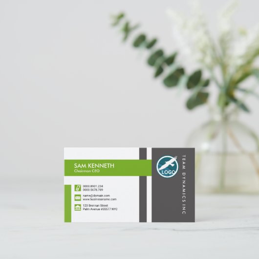 Vernieuwend Rectangle Creative Media Icon CEO Visitekaartje (Staand voorkant)