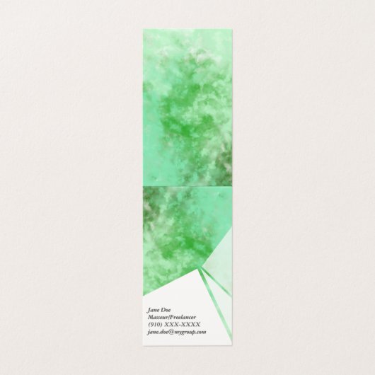 Vernieuwende verticale Abstracte Visitekaartjes (Buitenkant ongevouwen)