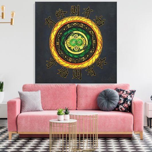 Vernieuwing: {28} Waar er einde is, is er begin Canvas Afdruk (Insitu (Woonkamer))