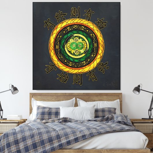 Vernieuwing: {40} Waar er einde is, is er begin Canvas Afdruk (Insitu (Slaapkamer))