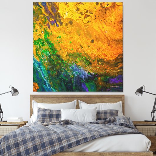 "Vernieuwing" Aangepaste Art Canvas Print (Insitu (Slaapkamer))