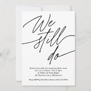 Vernieuwing Uitnodigingen Eenvoudig ontwerp