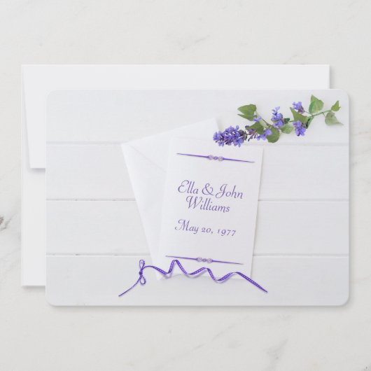 vernieuwing van de witte bruiloft op hout kaart (Voorkant)