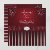 VERNIEUWING VAN HET huwelijk STELT CEREMONY-INVITA Kaart (Voorkant / Achterkant)