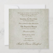 VERNIEUWING WED. VOWS-INVITING - SQUARE  BIRD KAART (Achterkant)