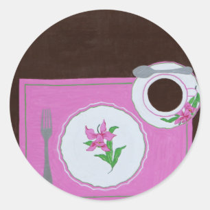 "Vernis uit Dallmayr" Ronde Sticker