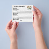 Vernis voor de Baby shower van Baby Woodland Anima Flyer (Hand)