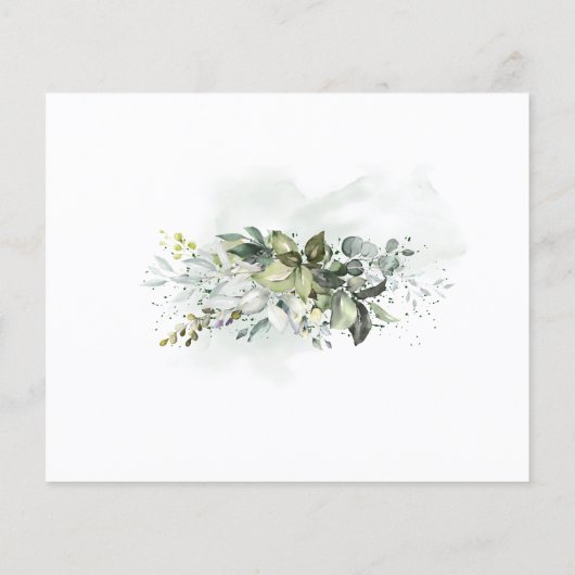 Vernis voor de Baby shower van Baby Woodland Anima Flyer (Achterkant)