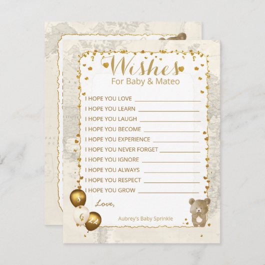 Vernissen en voorspelling van Baby sprinkhaan-Kaar Informatiekaartje (Voorkant / Achterkant)