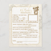 Vernissen en voorspelling van Baby sprinkhaan-Kaar Informatiekaartje (Achterkant)