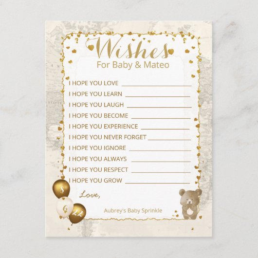 Vernissen en voorspelling van Baby sprinkhaan-Kaar Informatiekaartje (Voorkant)