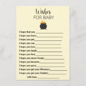 Vernissen voor het baby van baby shower informatiekaartje (Voorkant)