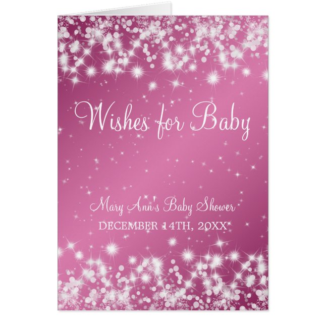 Vernissen voor wintersparkle-roze van Baby shower (Voorkant)