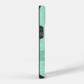 Vernoemd Fleur de Lis damast mintgroen iPhone Hoesje (Rechterkant)