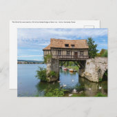 Vernon Old mill (vieuxvormer) - Normandy, Frankrij Briefkaart (Voorkant / Achterkant)