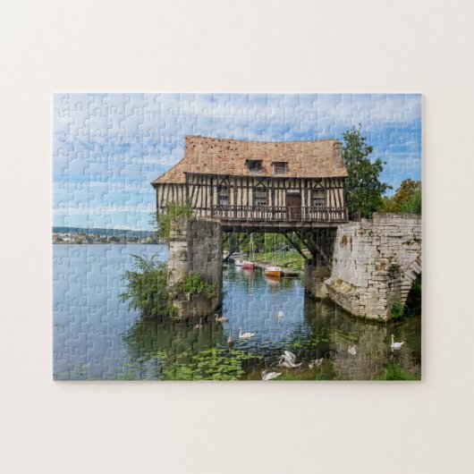 Vernon Old mill (vieuxvormer) - Normandy, Frankrij Legpuzzel (Horizontaal)