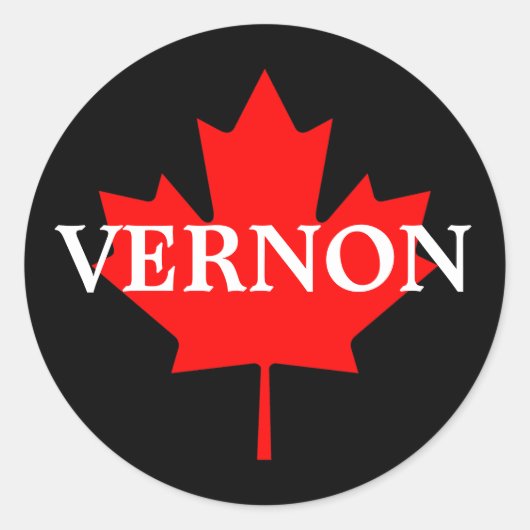 VERNON RONDE STICKER (Voorkant)