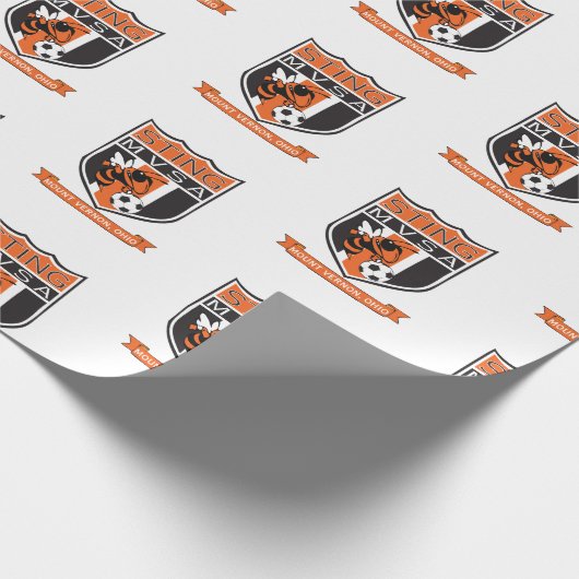 Vernon Sting Soccer Wrapping Paper koppelen Cadeaupapier (Hoek)