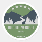 Vernon Trail monteren Ronde Sticker (Voorkant)