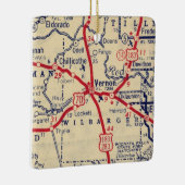 Vernon TX 1941 Map Keramisch Ornament (Rechts)