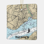 Vernon VA-kaart koppelen Keramisch Ornament (Links)