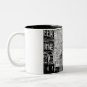 Vernors Wall  Ann Arbor Michigan Retro Tweekleurige Koffiemok (Links)