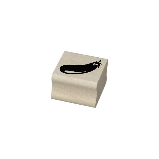 Vernuftig en Fun Aubergine Art Mini Rubberstempel (Stempel)