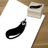 Vernuftig en Fun Aubergine Art Mini Rubberstempel