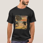 Vero Beach Fl Palm Tree Beach Style T-shirt (Voorkant)