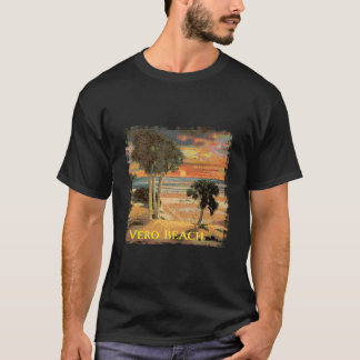 Vero Beach FL Palmboom Strandstijl T-shirt