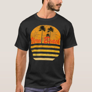 Vero Beach FL  Retro 70s Throwback Surf T-shirt