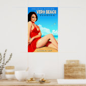 Vero Beach Florida Amerika's Beste Reisposter Poster (Keuken)
