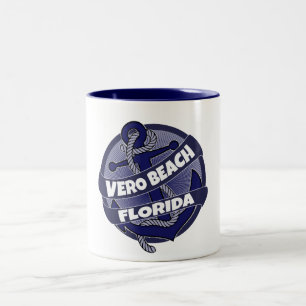 Vero Beach Florida anchor swirl mok koffie