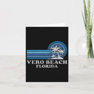 Vero Beach Florida Familie Zomer Vakantie Vintage Kaart