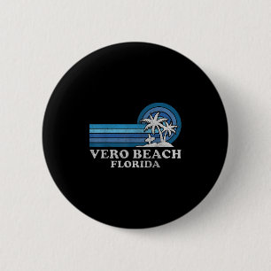 Vero Beach Florida Familie Zomer Vakantie Vintage Ronde Button 5,7 Cm