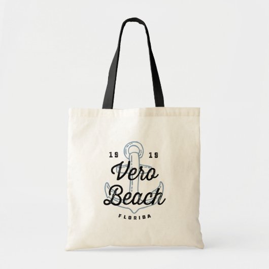 Vero Beach Florida Logo Tote Bag (Voorkant)
