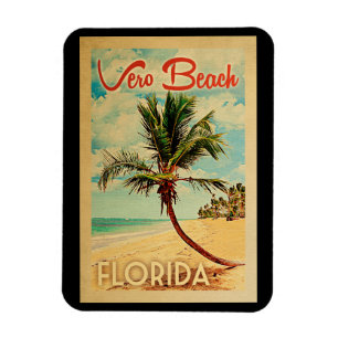 Vero Beach Florida Palm Beach Vintage Travel Magneet