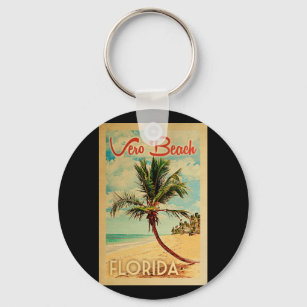 Vero Beach Florida Palm Beach Vintage Travel Sleutelhanger