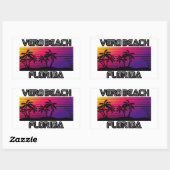 Vero Beach Florida Rechthoekige Sticker (Vel)