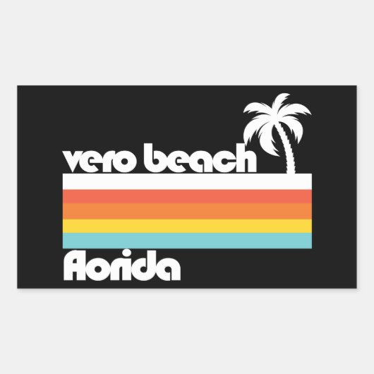 Vero Beach Florida Rechthoekige Sticker (Voorkant)