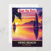 Vero Beach, Florida, Reisansichtkaart,  Save The Date (Voorkant / Achterkant)