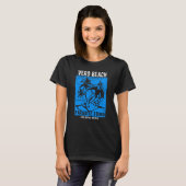 Vero Beach Florida Retro Distressed Style Souvenir T-shirt (Voorkant volledig)