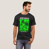 Vero Beach Florida Retro Style Souvenir  1 T-shirt (Voorkant volledig)