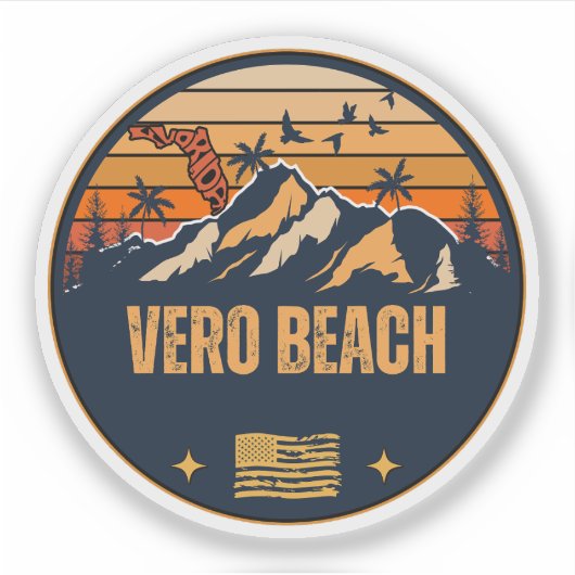 Vero Beach, Florida Sticker (Voorkant)