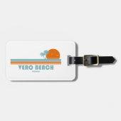 Vero Beach Florida Sun Palm Trees Bagagelabel (Voorkant horizontaal)