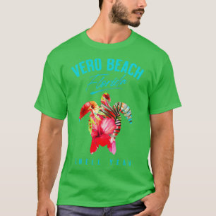 Vero Beach Florida Tropische Hibiscus Zee T T-shirt