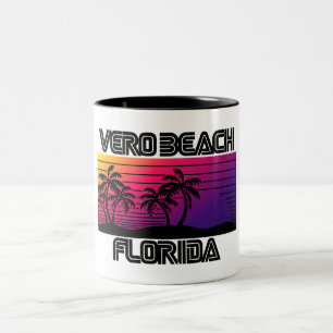 Vero Beach Florida Tweekleurige Koffiemok