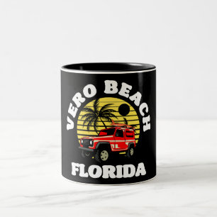 Vero Beach, Florida Tweekleurige Koffiemok